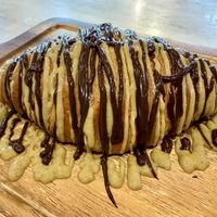 Pistachio chocolate croissant (vegan! 🥳)  at Veganerie Concept - Benjasiri Park in Bangkok