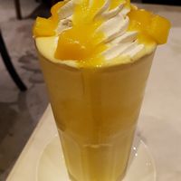 Mango milkshake at Veganerie Concept - Benjasiri Park in Bangkok