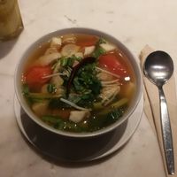 mushroom tom yum at Veganerie Concept - Benjasiri Park in Bangkok