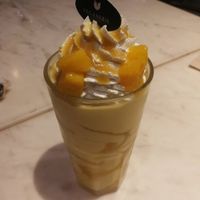 mango milkshake at Veganerie Concept - Benjasiri Park in Bangkok