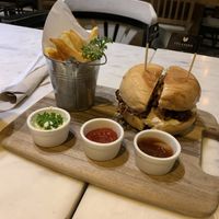 Pulled mushroom burger at Veganerie Concept - Benjasiri Park in Bangkok