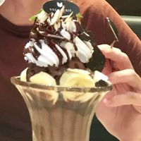 Banana Chocolate sundae at Veganerie Concept - Benjasiri Park in Bangkok