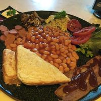 English breakfast at Veganerie Concept - Benjasiri Park in Bangkok