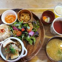 Vegan Set Menue (changes daily) at Musubi Cafe in Kyoto