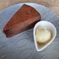Chocolate cake  at Musubi Cafe in Kyoto
