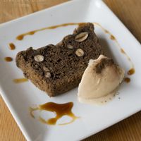 Vegan pound cake. at Musubi Cafe in Kyoto