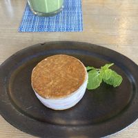 Strawberry dessert  at Musubi Cafe in Kyoto