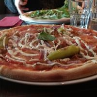 Vegan kebab pizza  at Feca in Stockholm