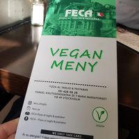Vegan menue😁 at Feca in Stockholm