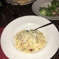 Vegan carbonara.  at Feca in Stockholm