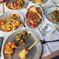 Selection of vegan Tapas at Ambiente Tapas - Fossgate in York