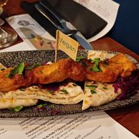 Brocheta de pollo y chorizo at Ambiente Tapas - Fossgate in York