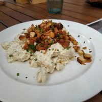 Vegan brynzové halusky at Plantaz Bistro & LimeLight BAR in Martin