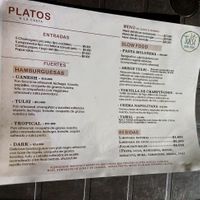 Carta at Tulsi Plant Based in Envigado