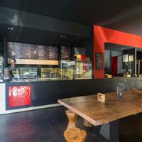 The counter of  the Kimdogo. at Kimdogo in Saarbrucken