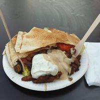 Gyros plate at The Green Market Berlin in Berlin