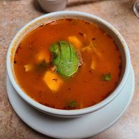 Tortilla soup at La Zanahoria - Centro in Puebla
