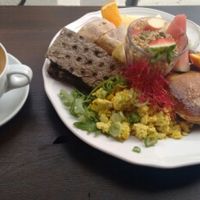 brunch at kaffestuen at Kaffestuen Vesterbro in Copenhagen