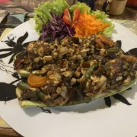 Mushroom zucchini mix  at Emporio com Arte in Foz Do Iguacu