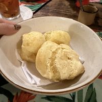 Vegan Brazilian cheese breadd  at Emporio com Arte in Foz Do Iguacu