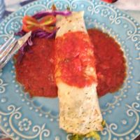 Wrap or pancake of vegetables at Emporio com Arte in Foz Do Iguacu