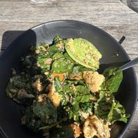 Roasted veggie salad   at Ground Earth in Woolgoolga