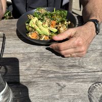Roasted veggie salad  at Ground Earth in Woolgoolga