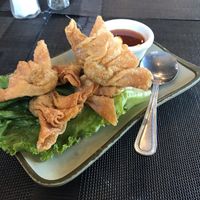 Fried wontons  at The Green Barn in Milpitas