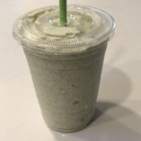 Avocado smoothie with Chia seeds at The Green Barn in Milpitas