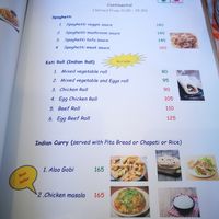 vegan menu at Hot Bread in Nan