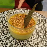 Panna cotta with matcha at 5 Lorette in Paris