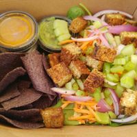 Boxed lunch to-go: Buffalo tempeh at Dandelion Community Cafe in Orlando