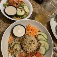 Chickpea by the sea with side salad !!! at Dandelion Community Cafe in Orlando