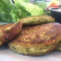falafel with bibb lettuce at Dandelion Community Cafe in Orlando