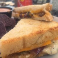 grilled cheeze special - super melty!! at Dandelion Community Cafe in Orlando