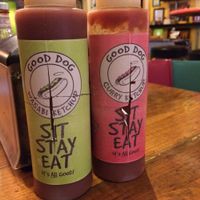 vegan ketchups at Good Dog in Chattanooga