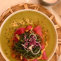 The enchiladas  at La Pitahaya Vegana in Mexico City