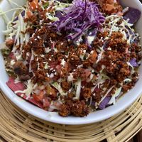 Chilaquiles at La Pitahaya Vegana in Mexico City