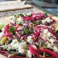 Sopes at La Pitahaya Vegana in Mexico City