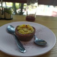 minipie de limón crudi at La Pitahaya Vegana in Mexico City