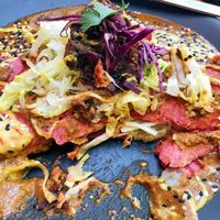 Enchiladas rojas  at La Pitahaya Vegana in Mexico City