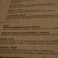 Drinks at La Pitahaya Vegana in Mexico City