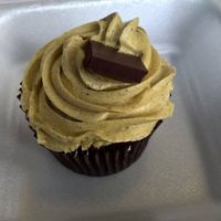 Take-away vegan salted caramel cake! at Scarlett's Cafe in Falkirk