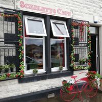 Outside at Scarlett's Cafe in Falkirk