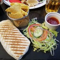 Wonderful vegan Burrito at Scarlett's Cafe in Falkirk