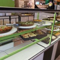 Pies, tartes, spring-rolls, pumpkin-balls, some of it vegan. at Ren in San Carlos De Bariloche