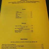 menu as of 2-17 at Handy Diner in Denver