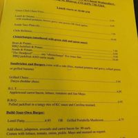 menu 2-2017 at Handy Diner in Denver