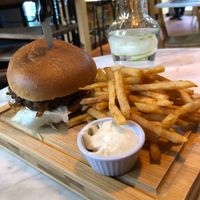 Burger at Cafe Van Gogh in South West London