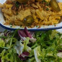 Mac n cheese at Cafe Van Gogh in South West London